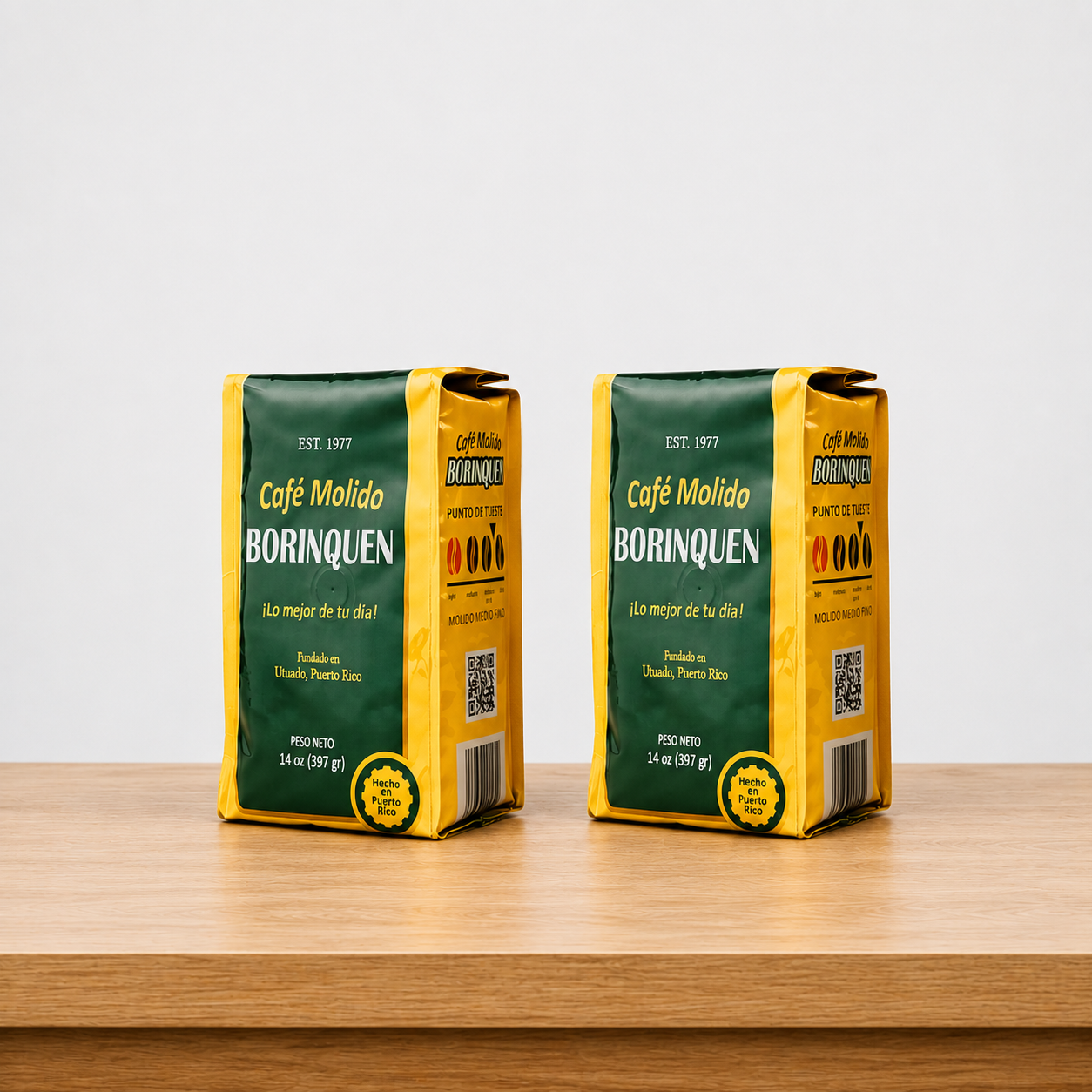 2-Pack | Café Borinquen Ground Coffee (14 oz Each)