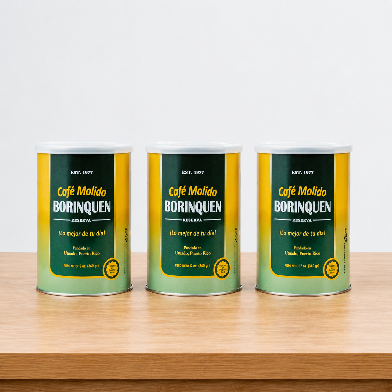 3-Pack | Café Borinquen Reserva Ground Coffee (12 oz Cans)