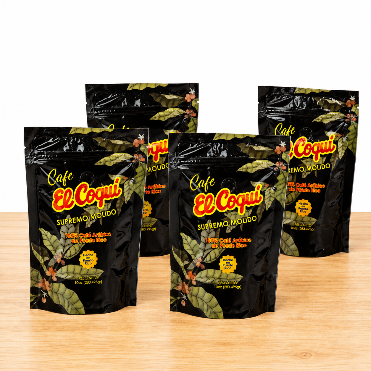 El Coqui Supremo Ground Coffee 10 oz- Four Pack