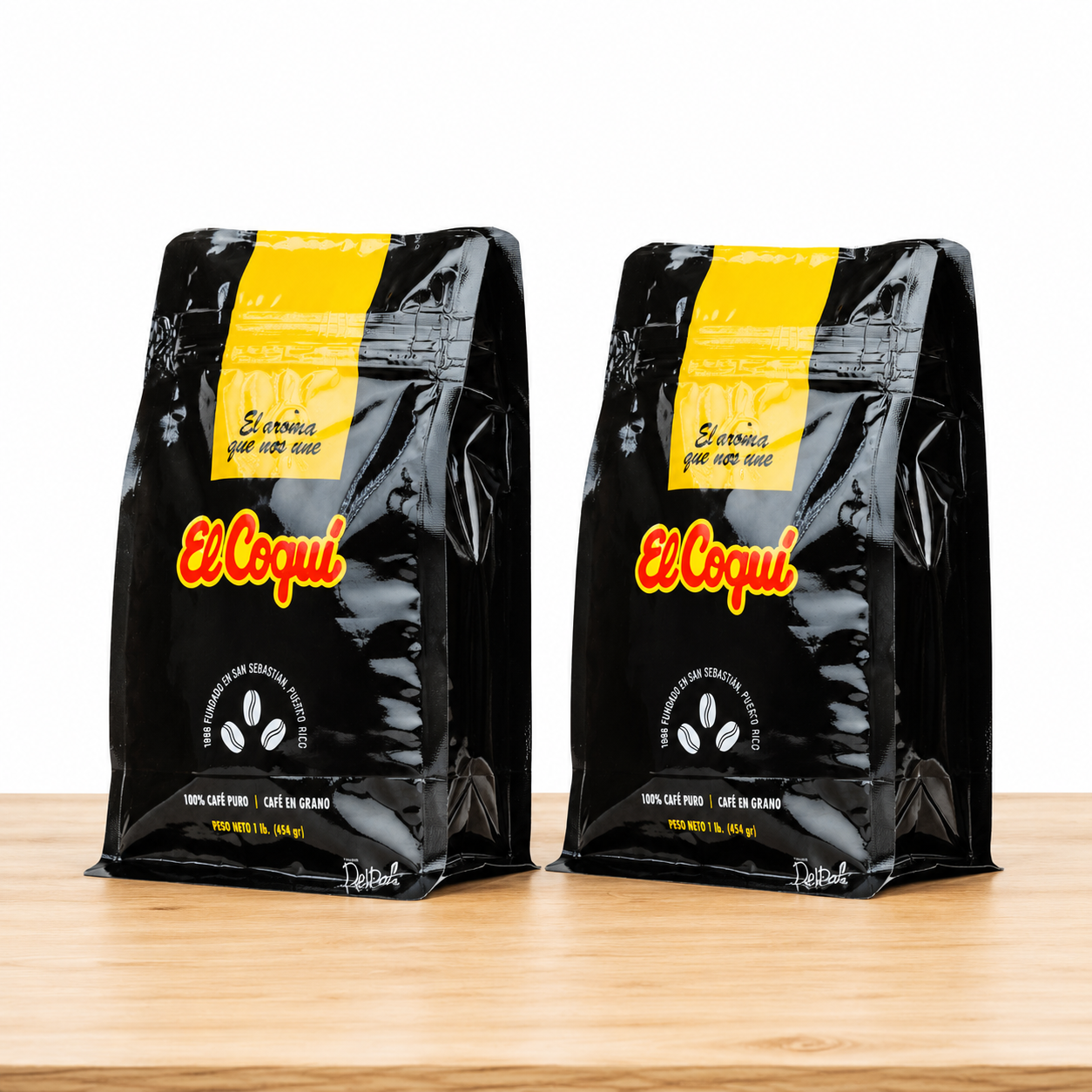 El Coqui Supremo Whole Beans  16 oz- Two Pack