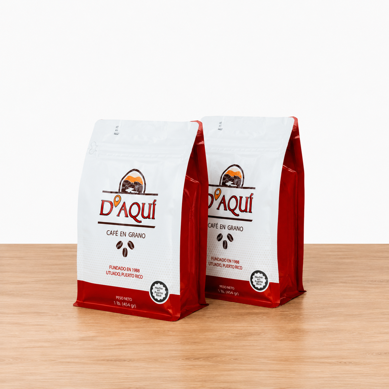 Whole Beans D'Aqui 16 oz- Two Pack
